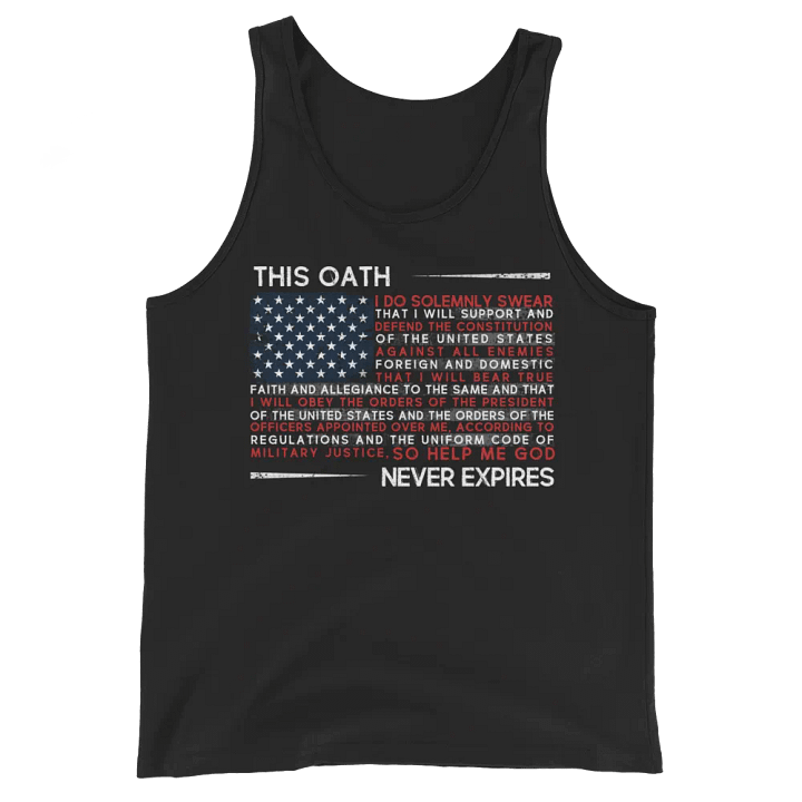 Veteran Oath Tank Top product image (1)