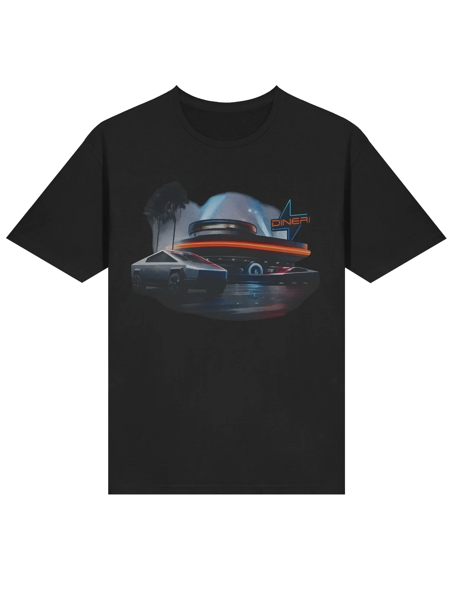 Tesla Hollywood Retro Diner T-Shirt product image (2)