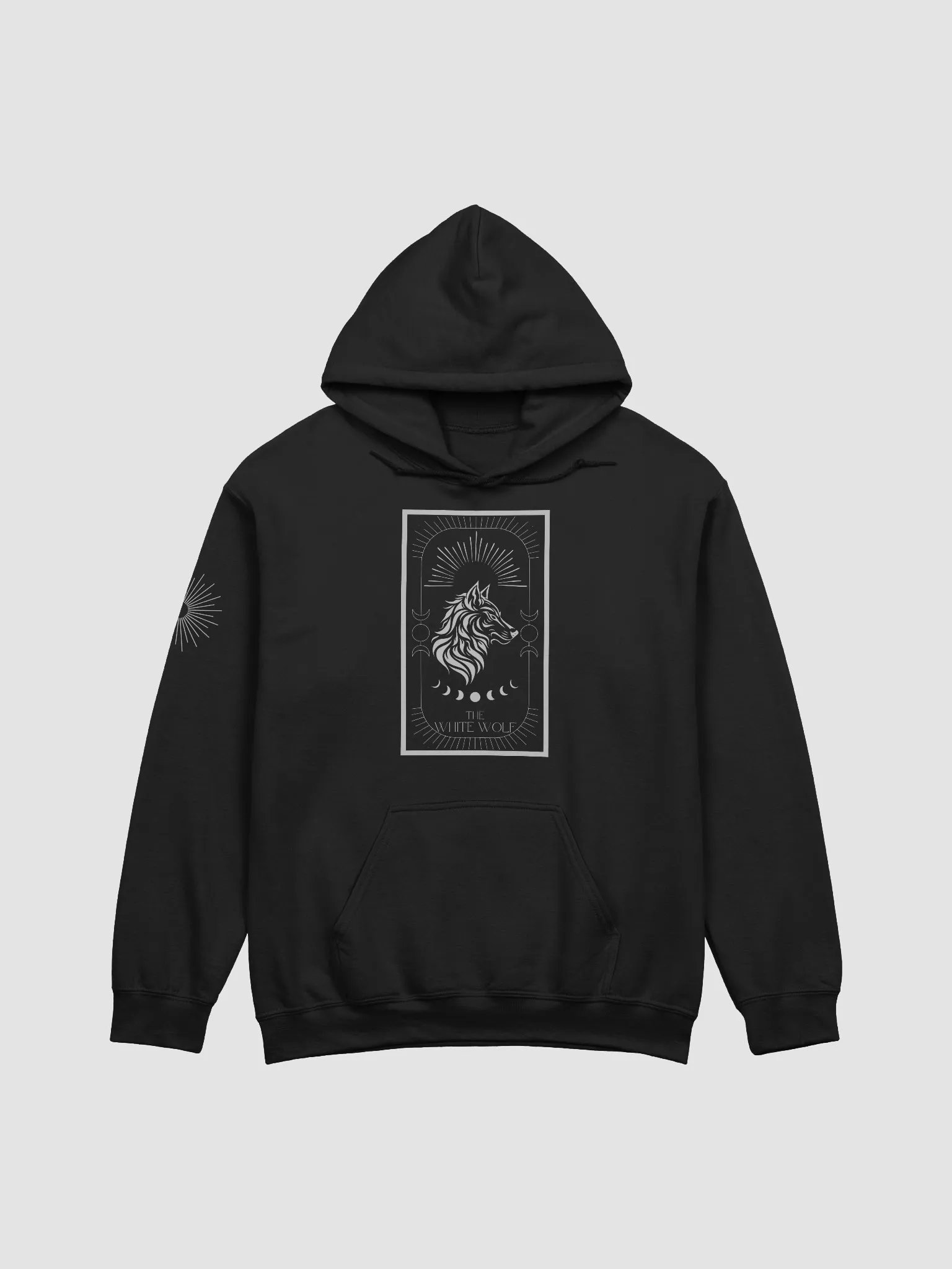 The White Wolf Silver Tarot Hoodie product image (1)