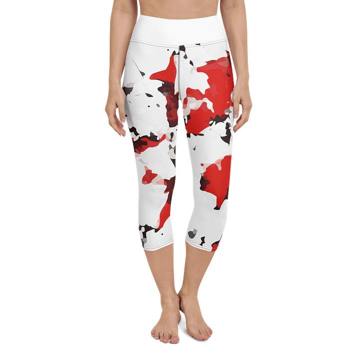 Splatter Chic Yoga Capri Leggings product image (1)