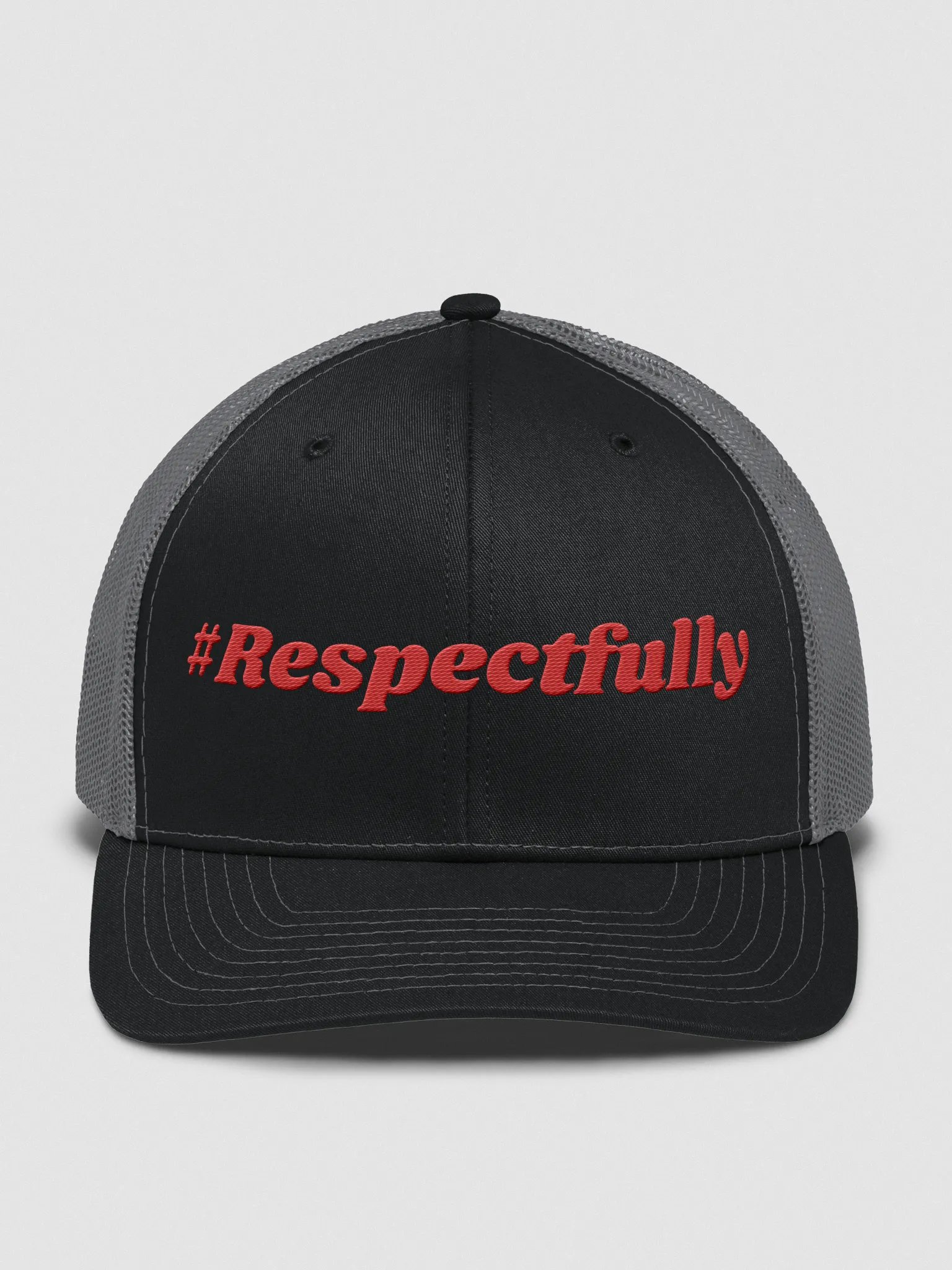 #Respectfully Trucker Hat (Red) product image (4)