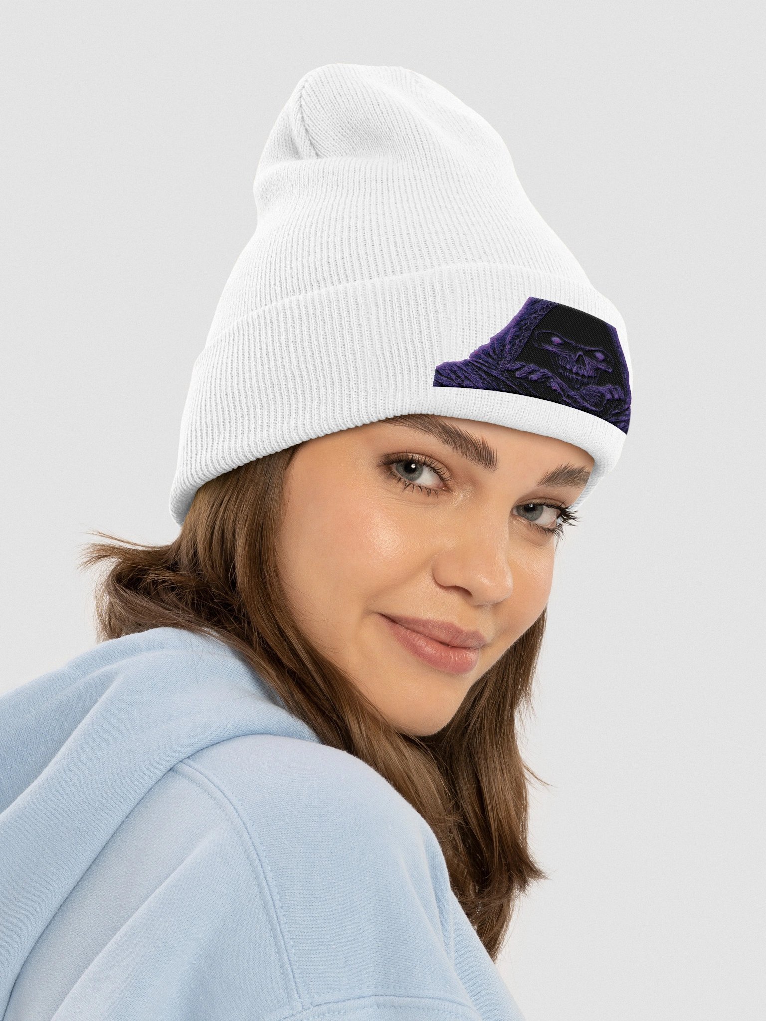Neon Reaper Beanie - White Edition product image (4)