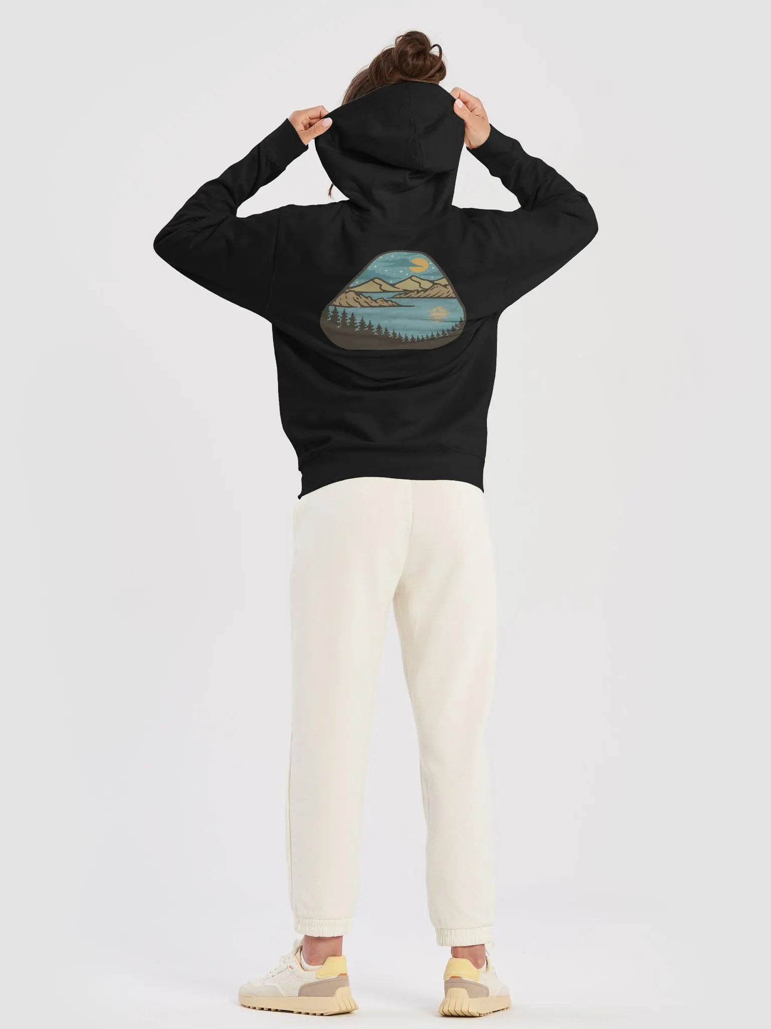 Tranquil Mountain Lake Unisex Hoodie product image (33)