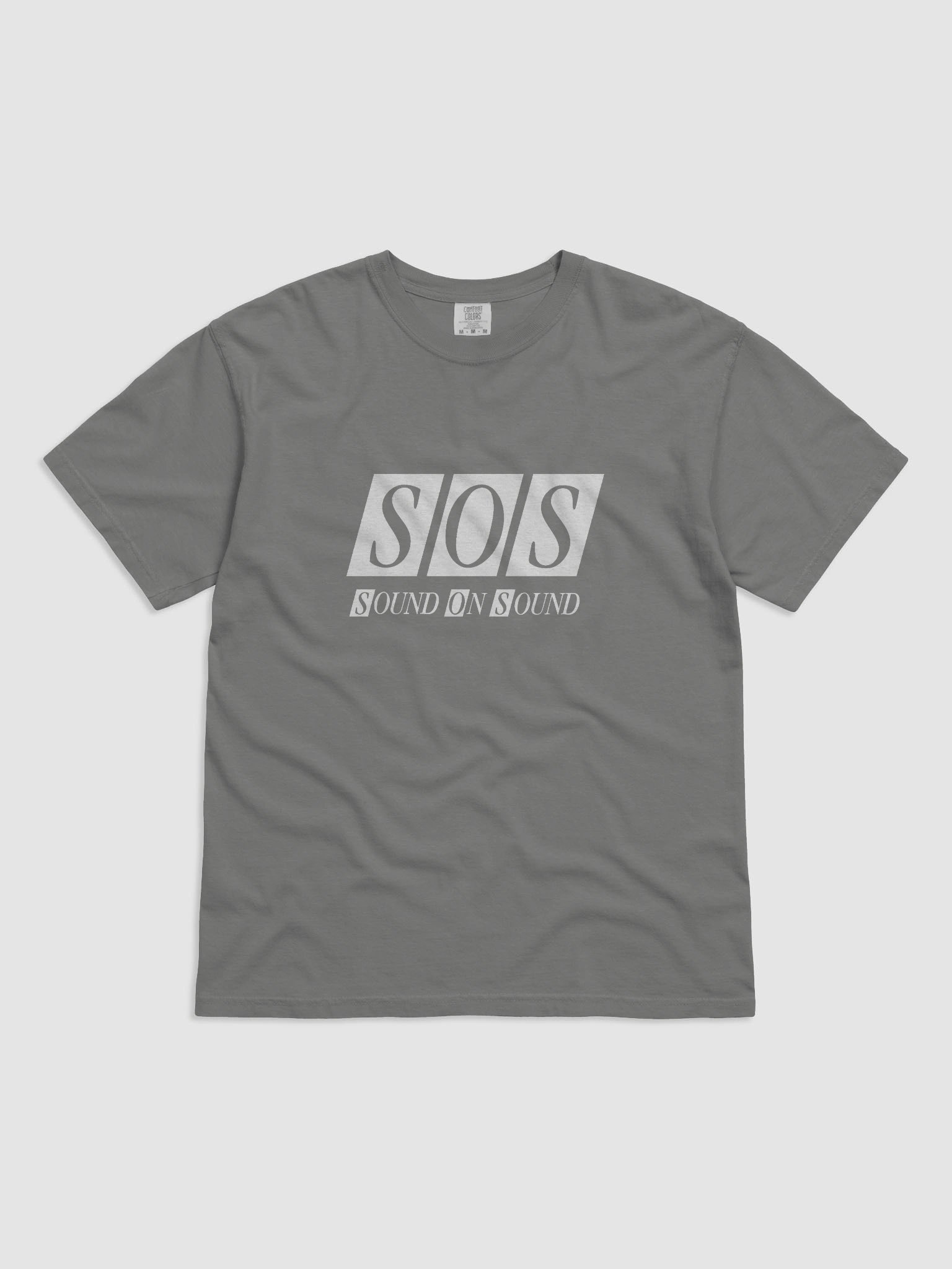 Mens Grey T-Shirt - White Big SOS Logo product image (1)
