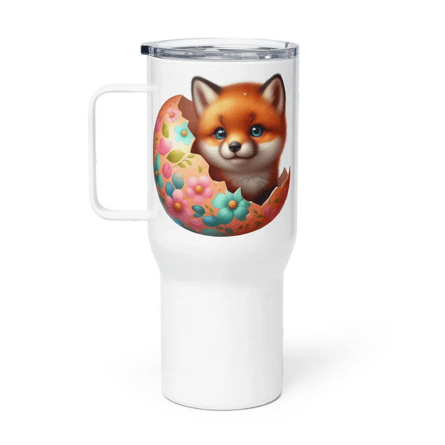 Fox Easter Egg - Travel Mug w/ Handle product image (1)