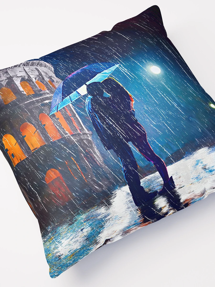 Rain by the Colosseum - Romantic Rome Throw Pillow product image (5)