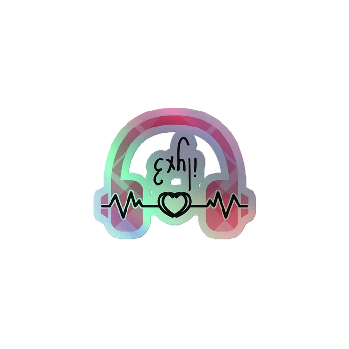 Exhli Heartbeat Holographic Sticker product image (1)