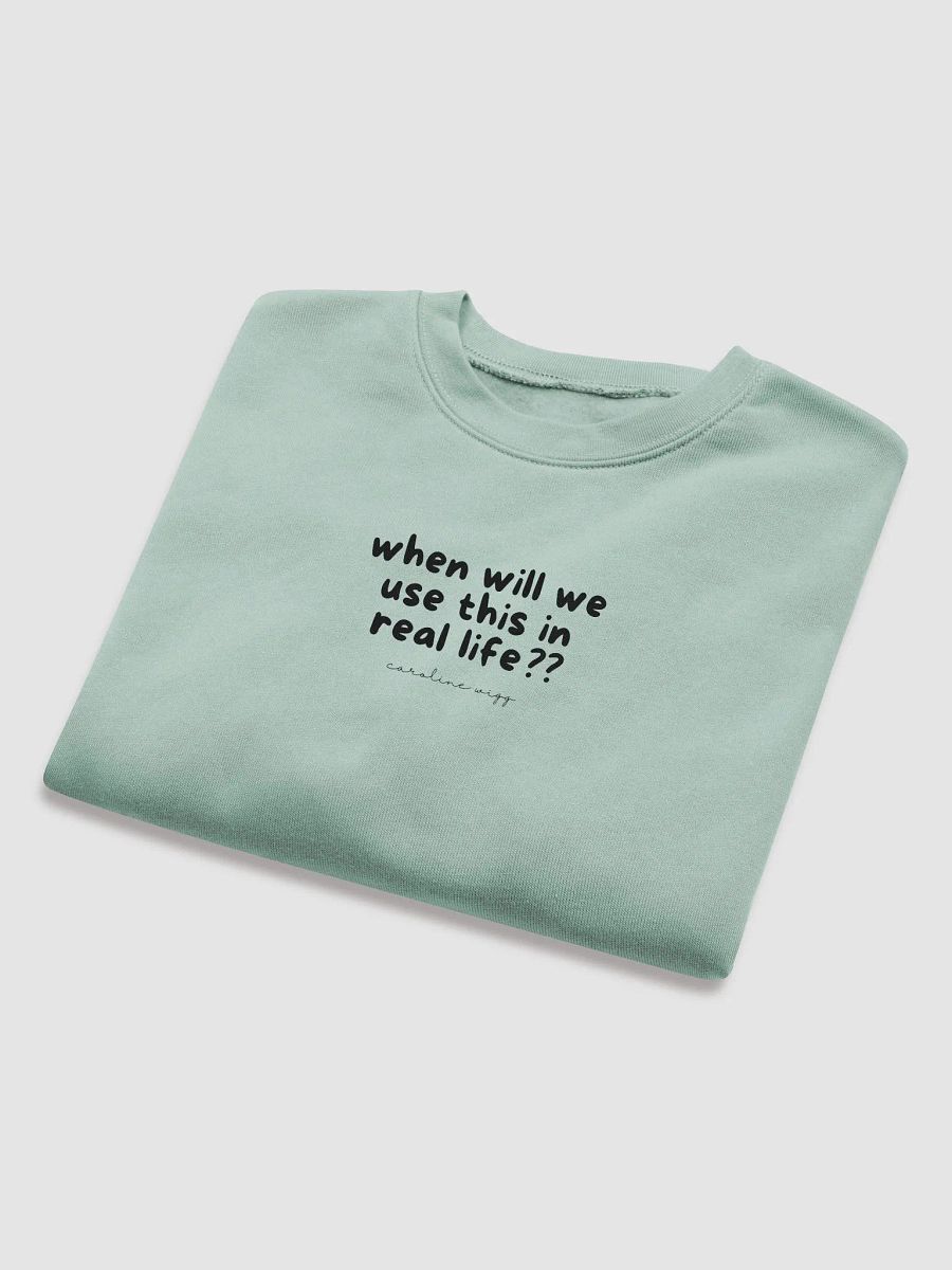Real Life Crop Sweatshirt - Light Colours product image (8)