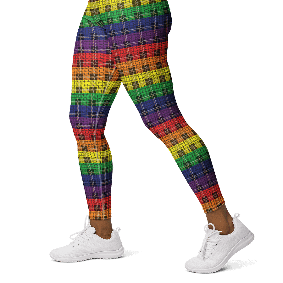 Rainbow Pride Plaid Leggings product image (3)