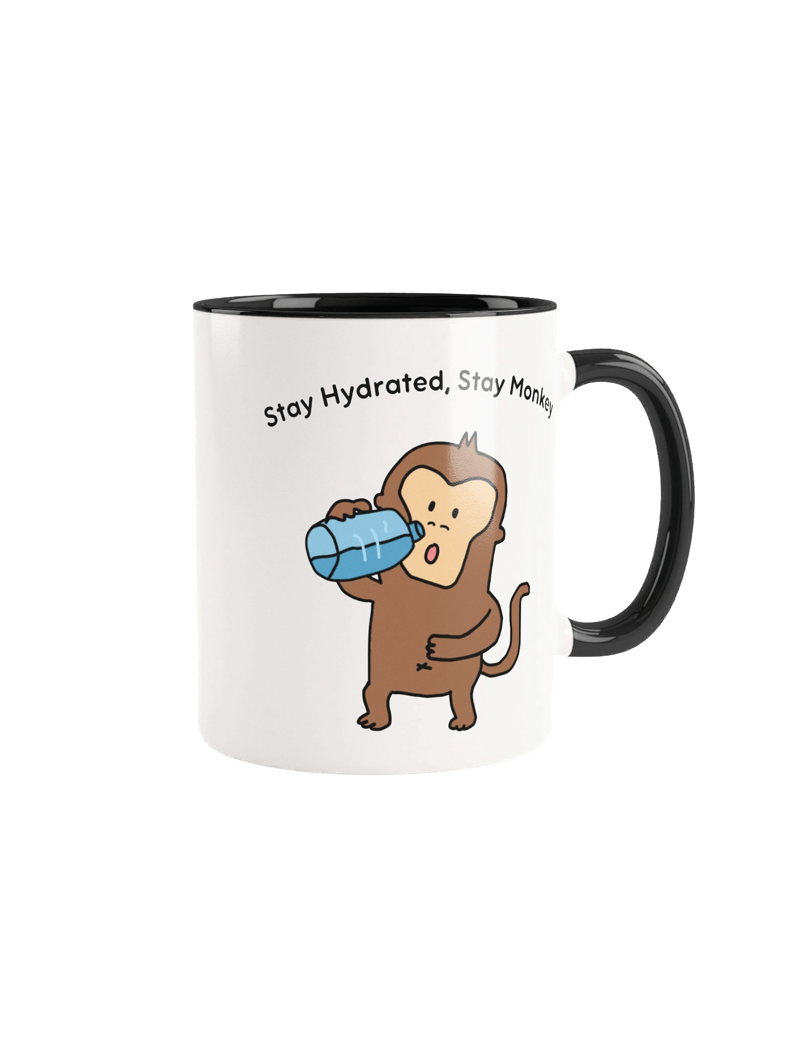 "Stay Hydrated, Stay Monkey" Ceramic Mug product image (2)