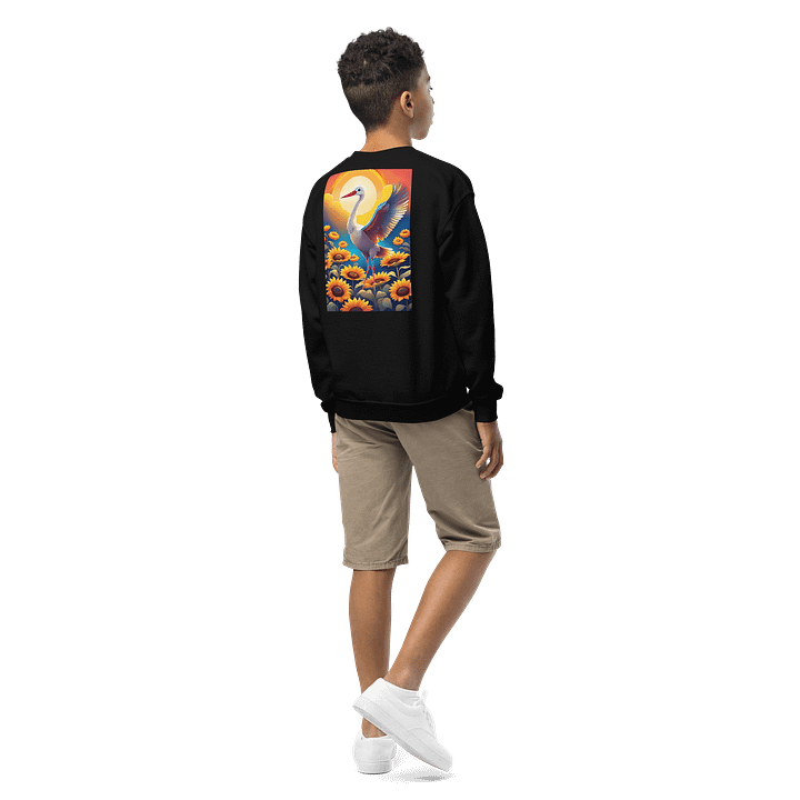 Gildan Youth Crew Neck Sweatshirt UK "Code of Ukraine" product image (9)