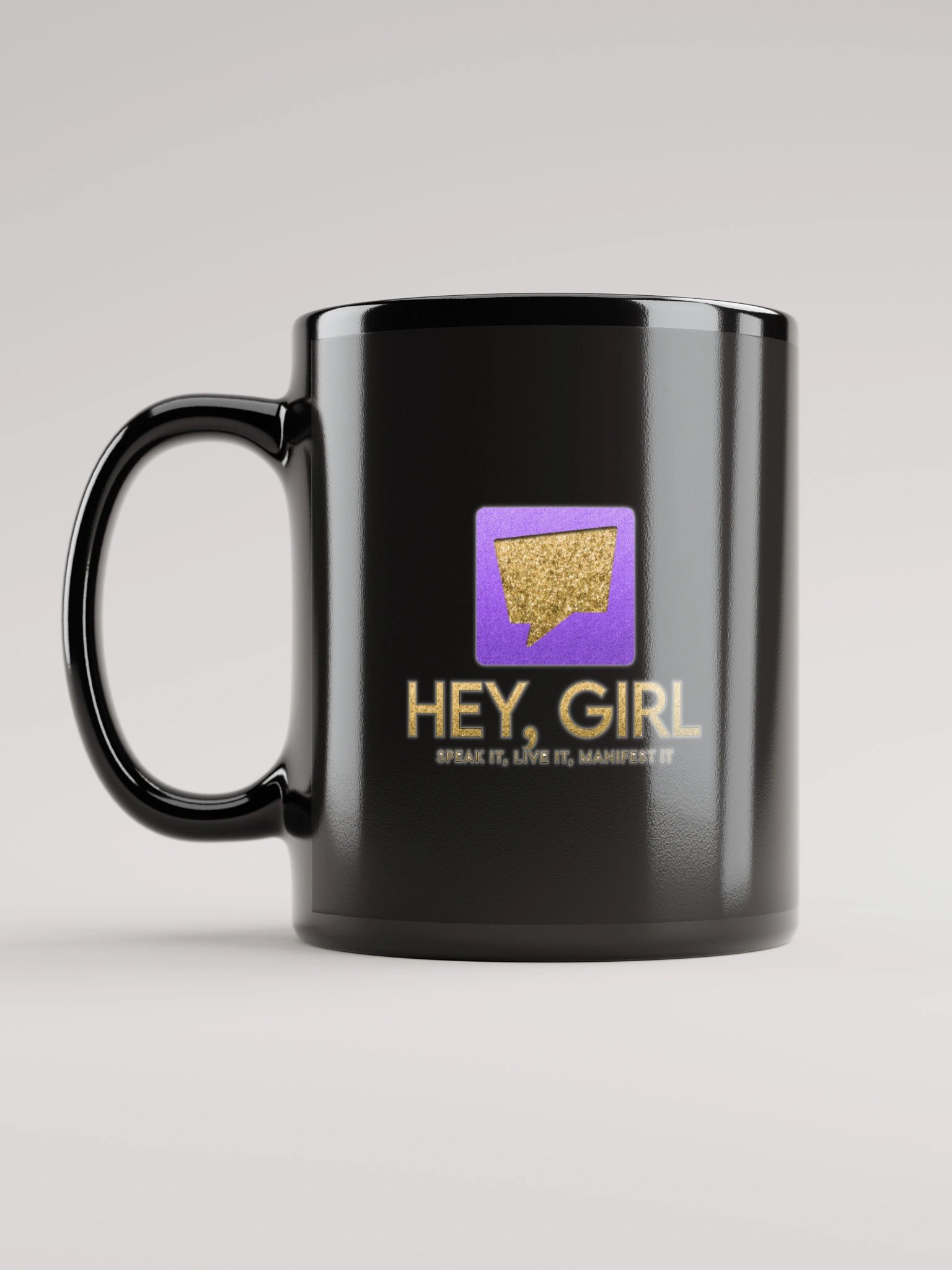 Hey, Girl Legacy Mug: Black and Glossy product image (6)