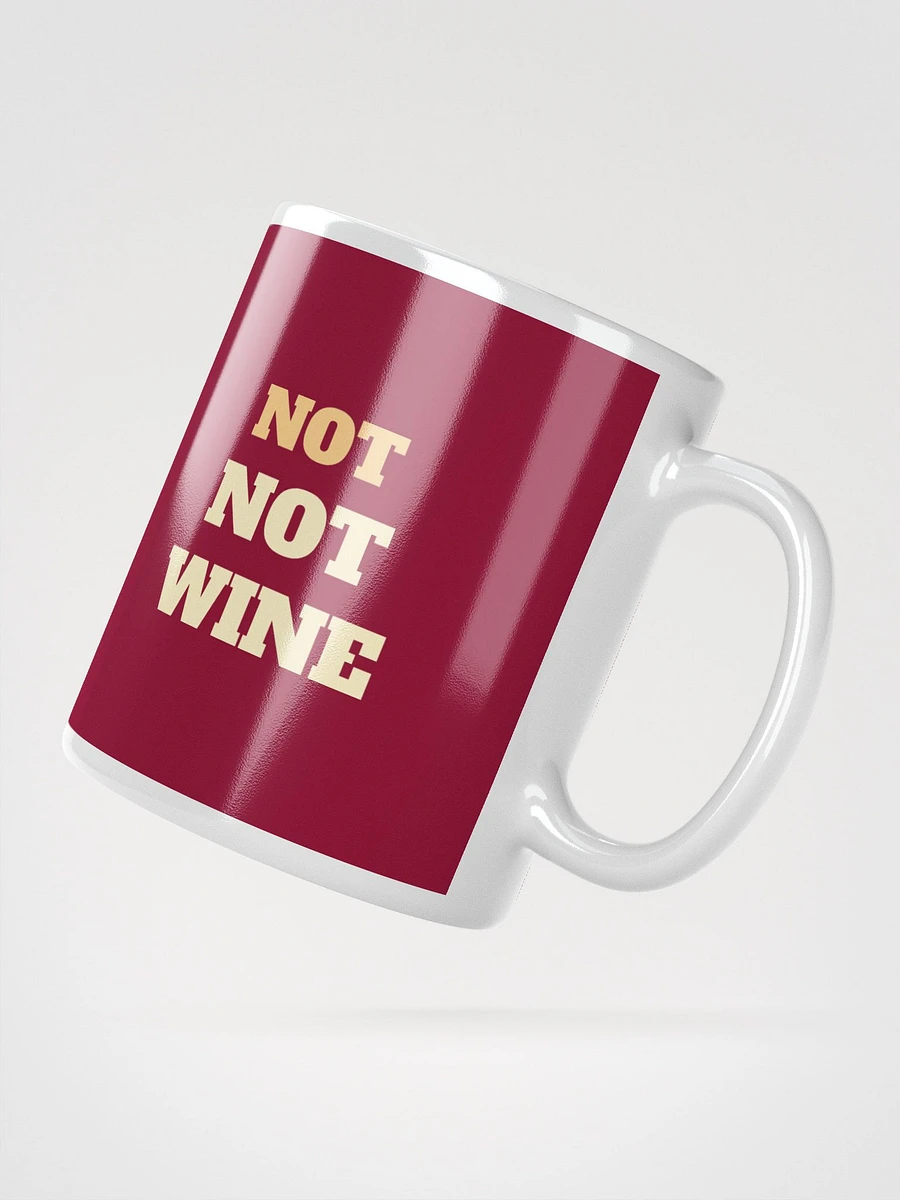 Breakfast Wine - Not Not Wine Ceramic Mug - Whimsical 11 oz or 15 oz Beverage Cup product image (5)