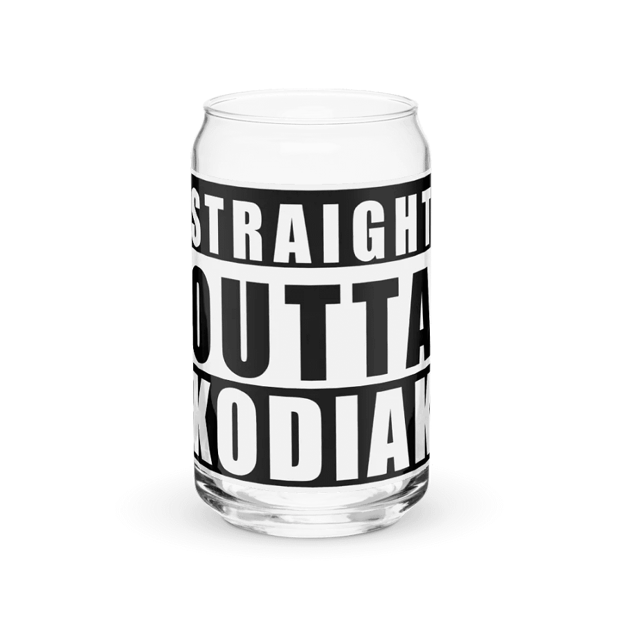 Straight Outta Kodiak Can-shaped Glass product image (2)