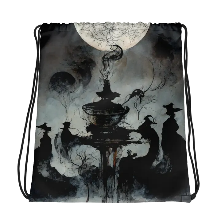 Moonlit Mystique Drawstring Backpack product image (1)