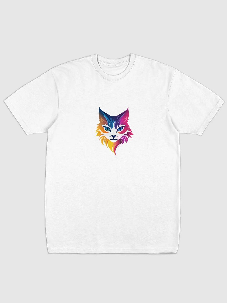Vibrant Cat Face Gradient Tee product image (1)