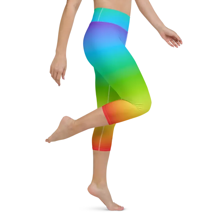 Rainbow Yoga Capri Leggings product image (1)