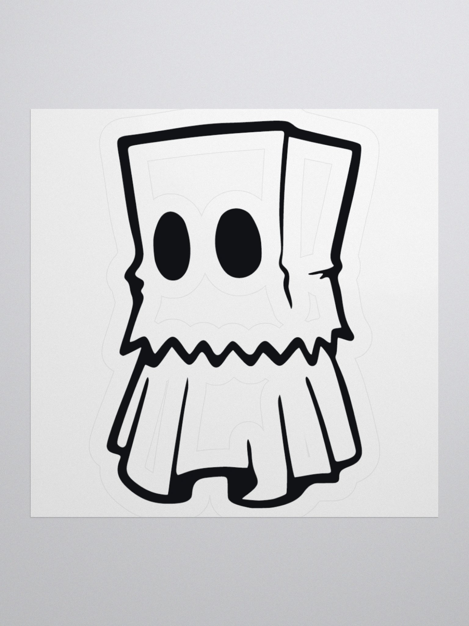 Bagged Ghost Sticker Decal product image (1)
