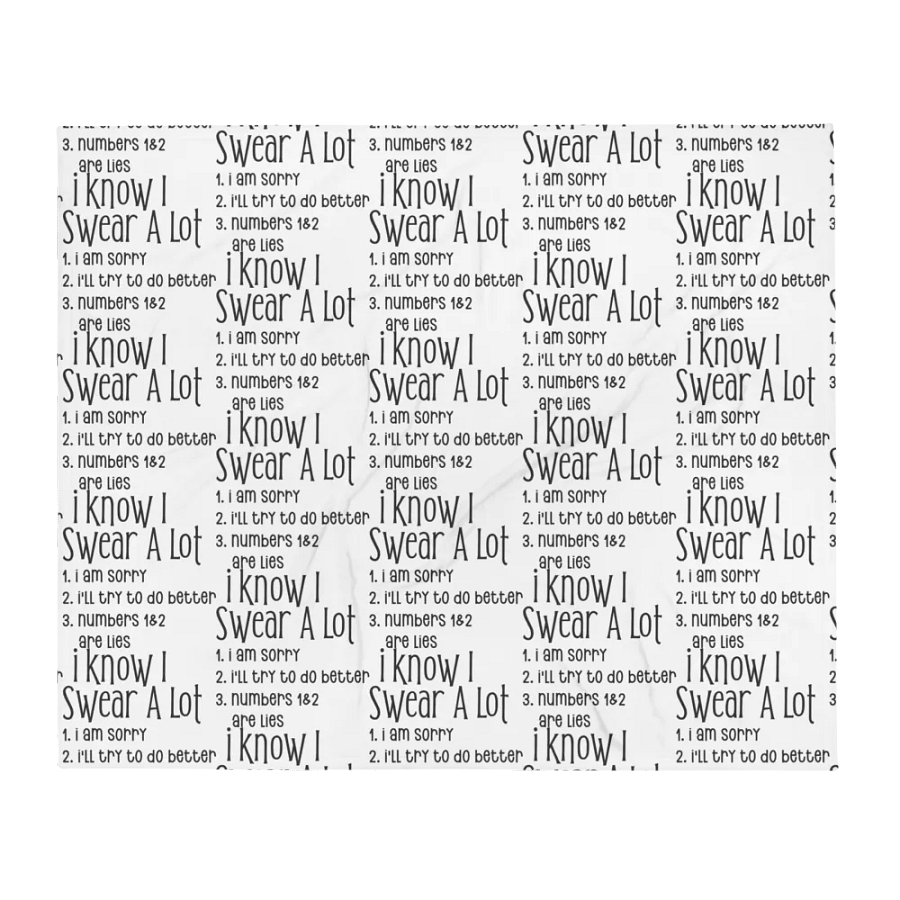 I Know I Swear A Lot Blanket product image (1)