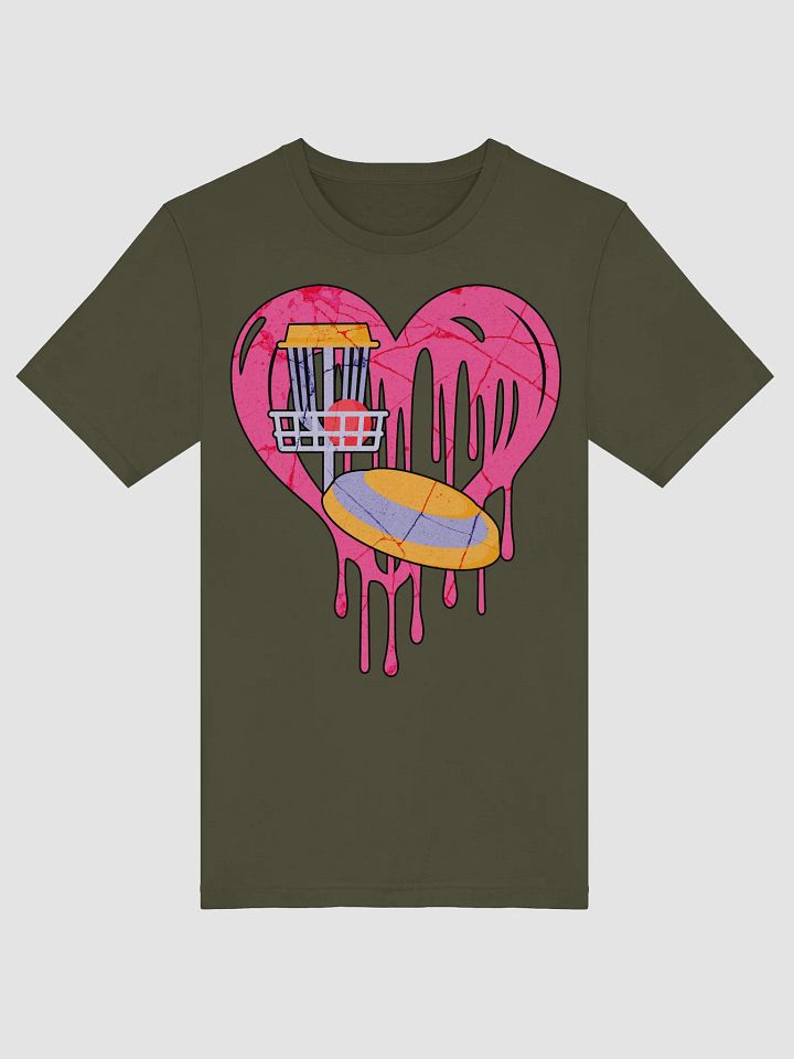 Heart Disc Golf Melting T-Shirt product image (13)
