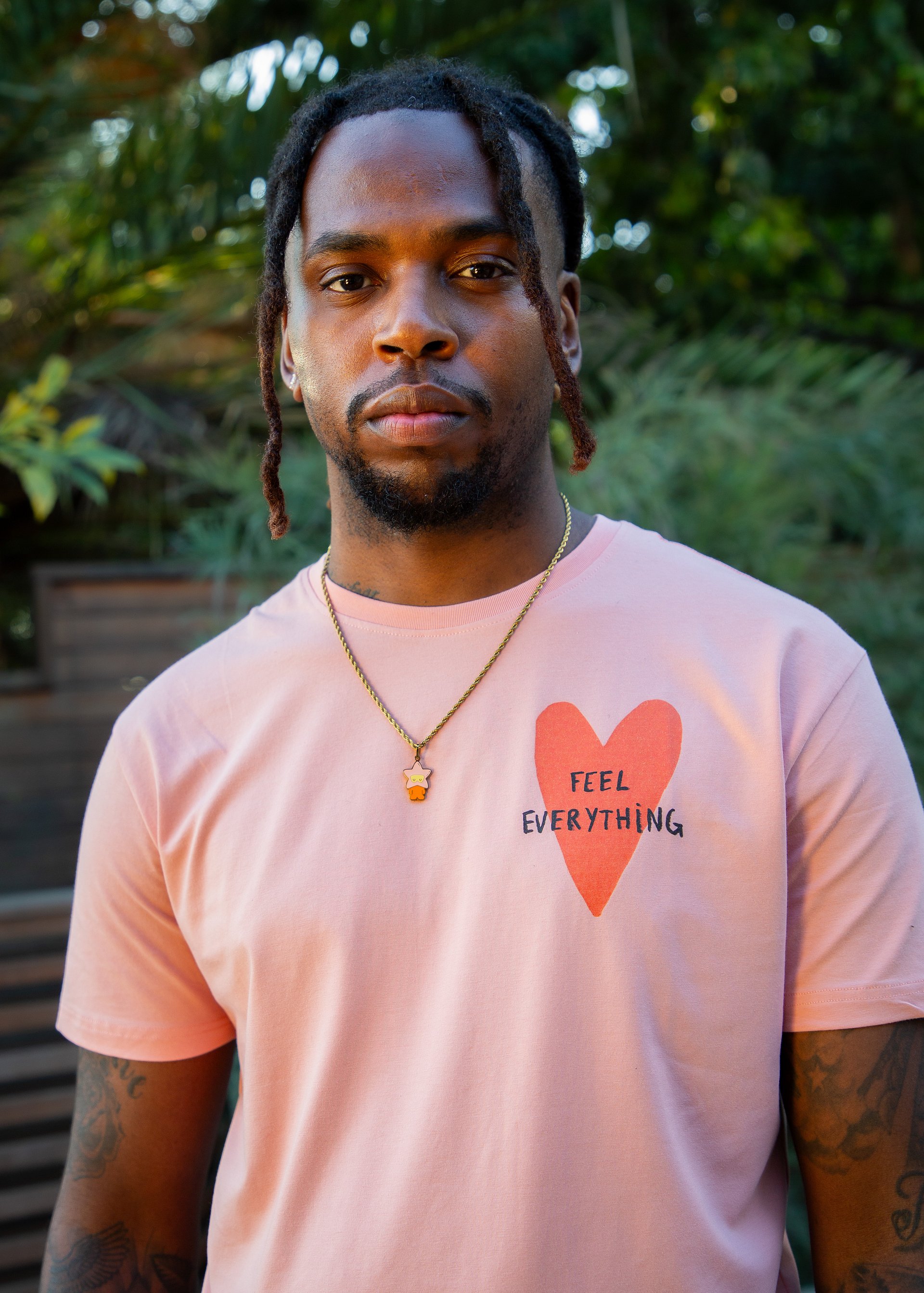 Feel Everything Peach Tee product image (3)