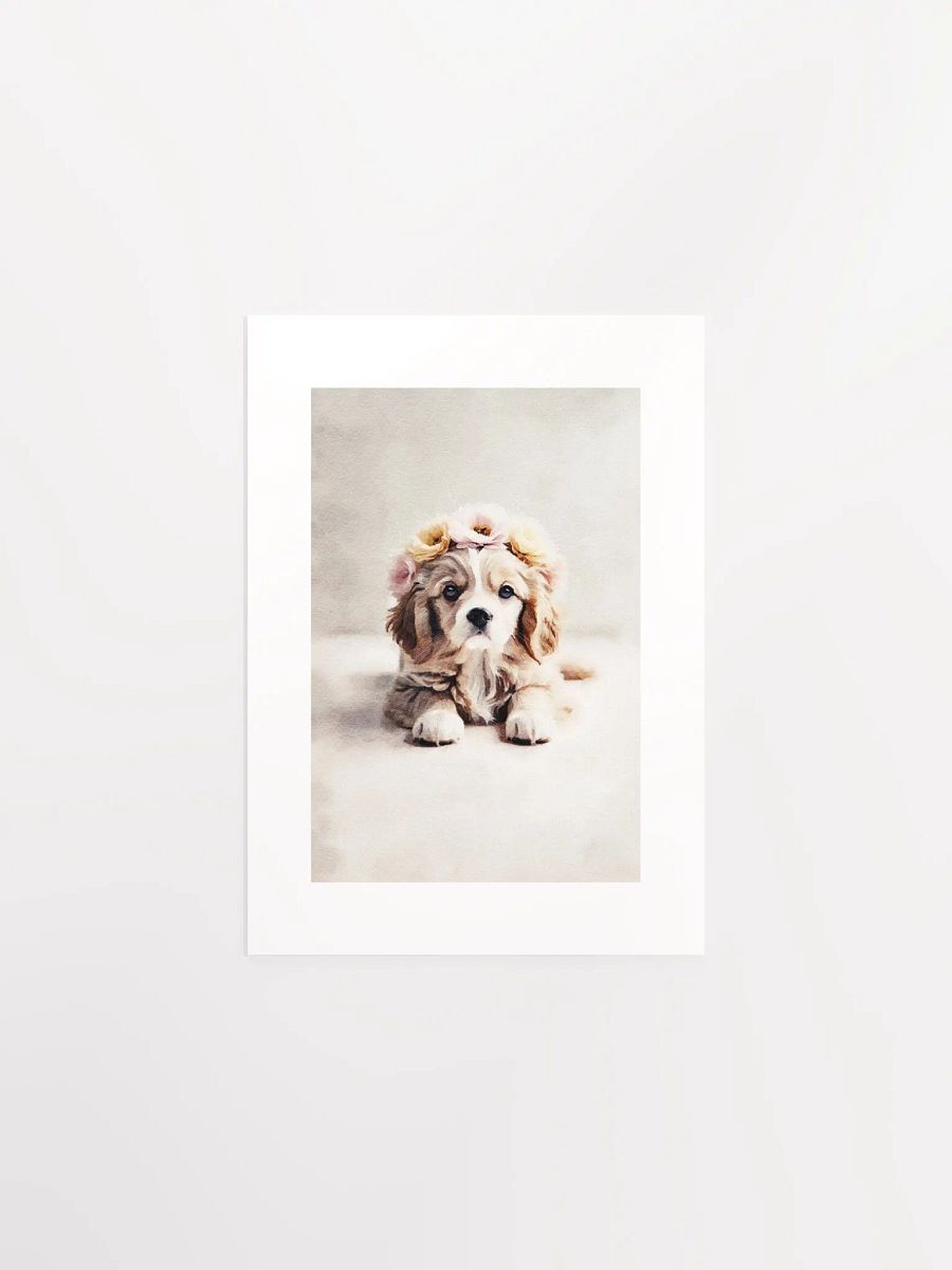 Cute Puppy Passepartout Print product image (2)