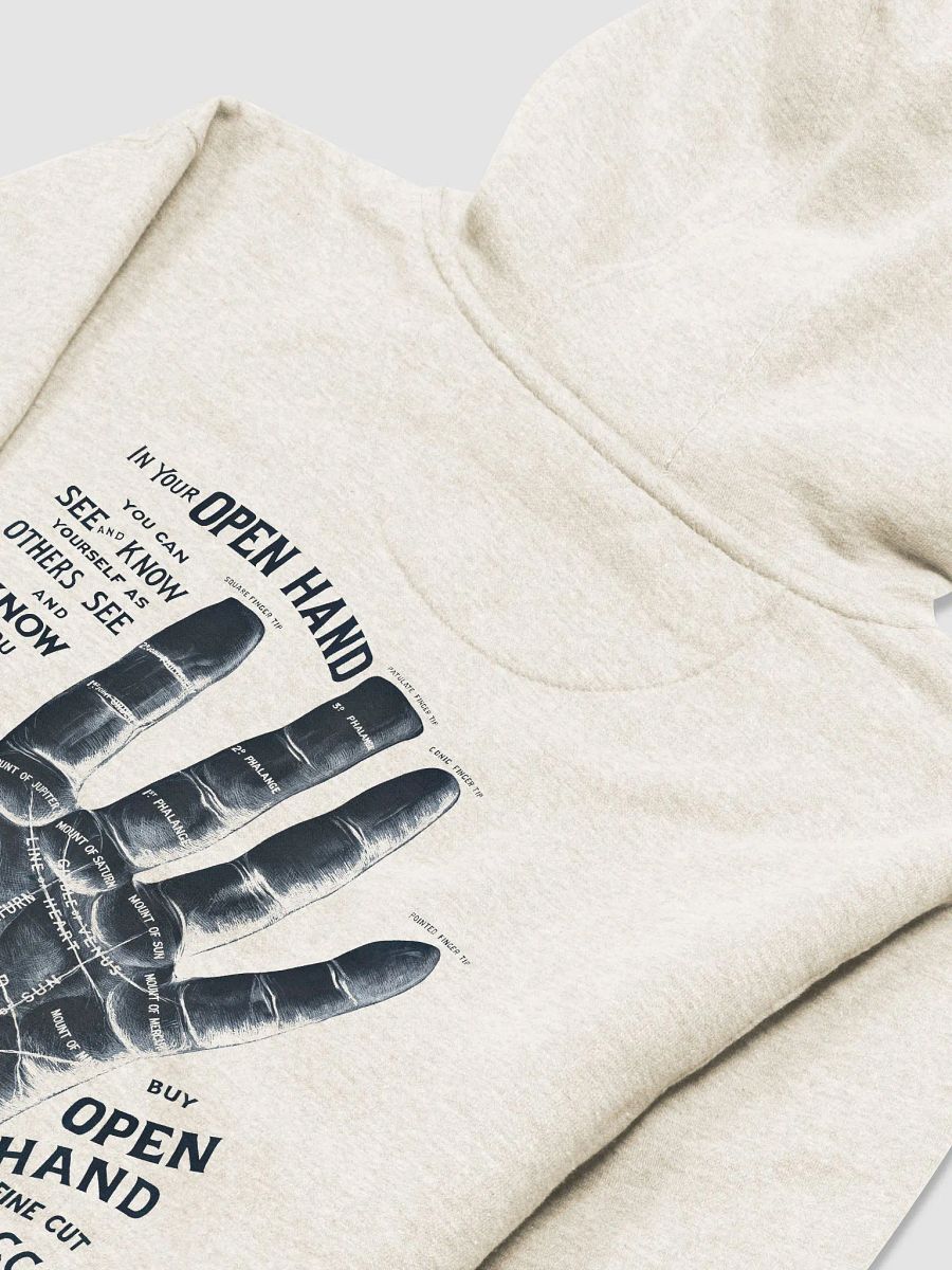 Palmistry Hoodie: Shober & Carqueville Open Hand Opposite product image (3)