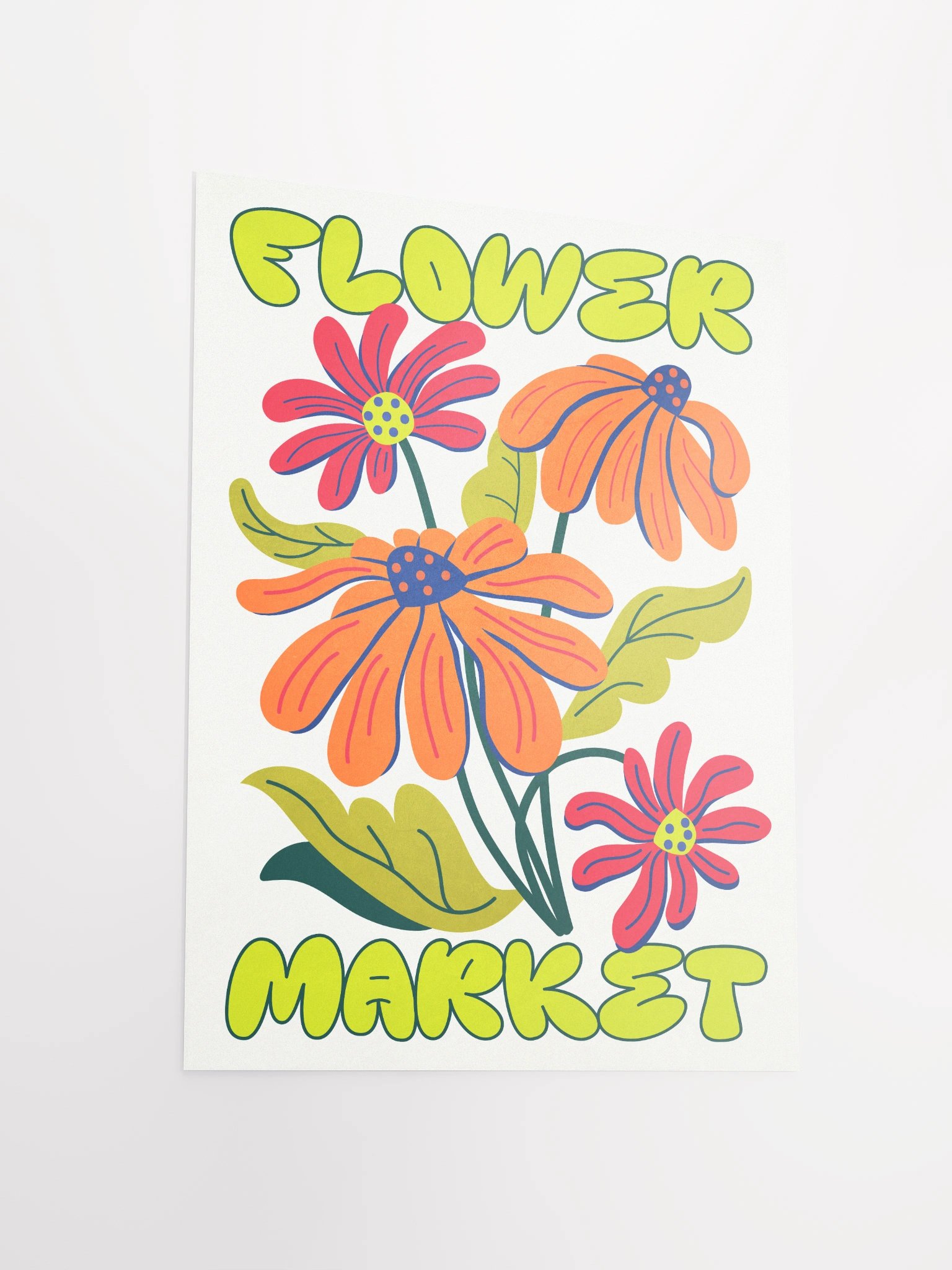 Flower Market: Retro Boho Poster Art Print product image (11)
