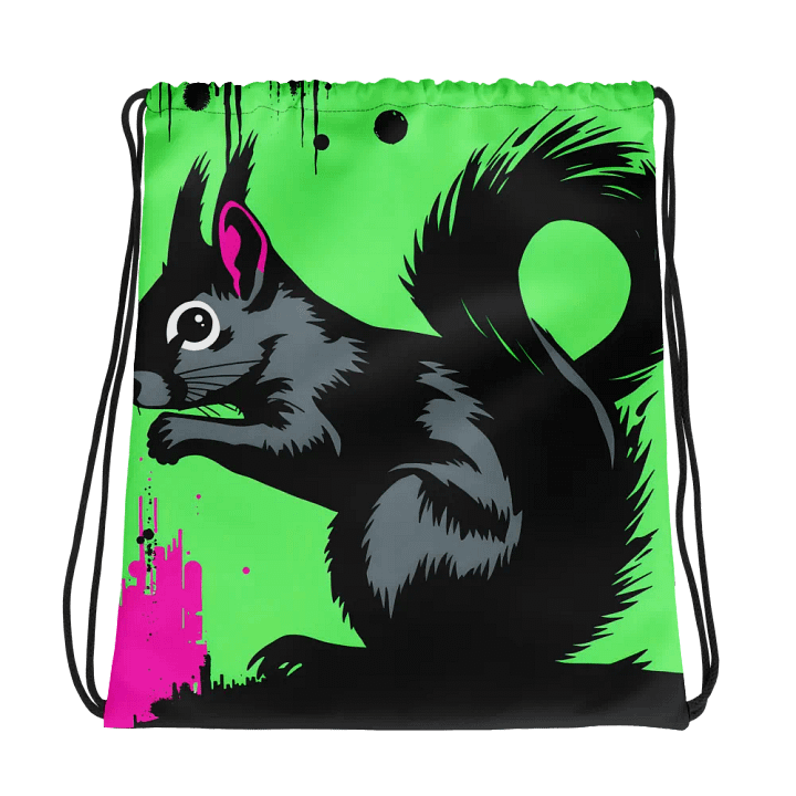 Sassy Squirrel All-Over Drawstring Bag product image (1)