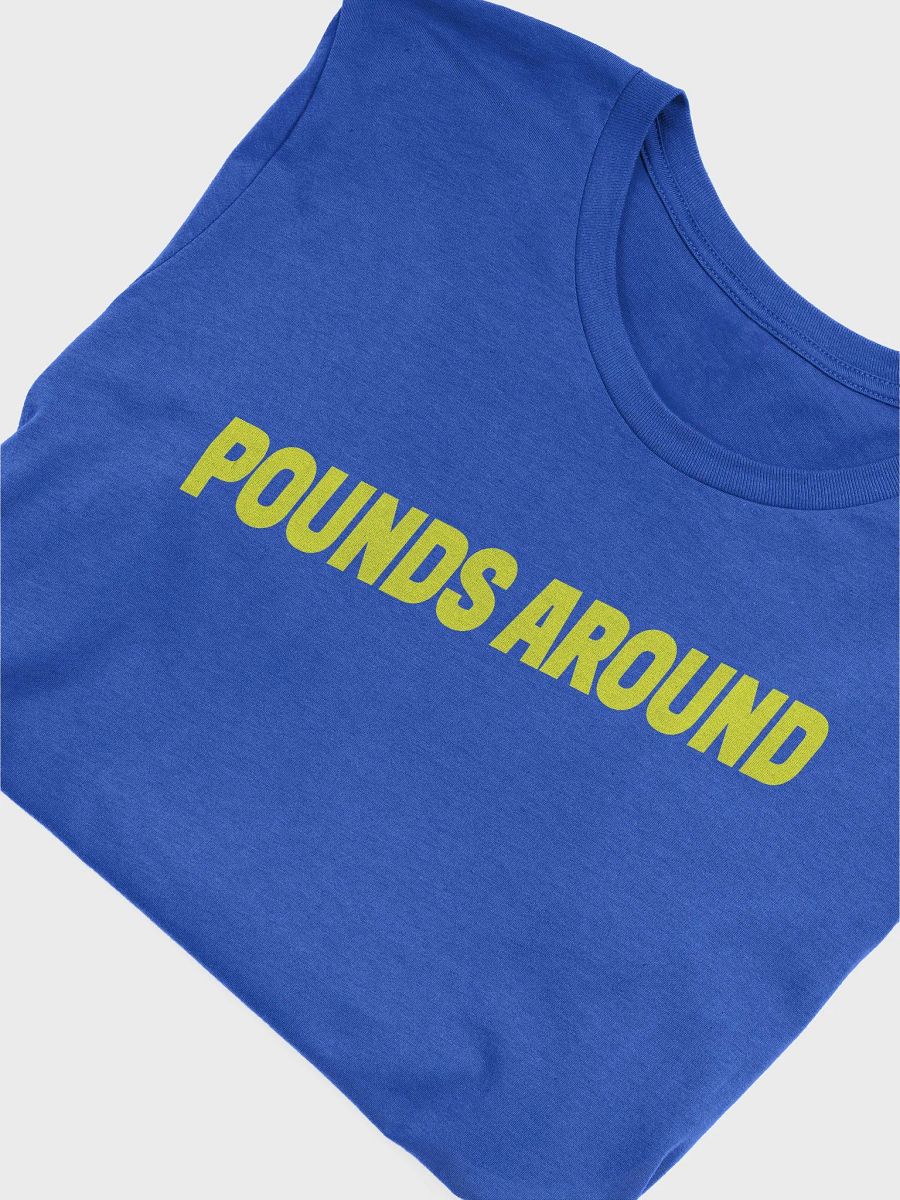 POUNDS AROUND BLUE AND YELLOW SHIRT product image (5)