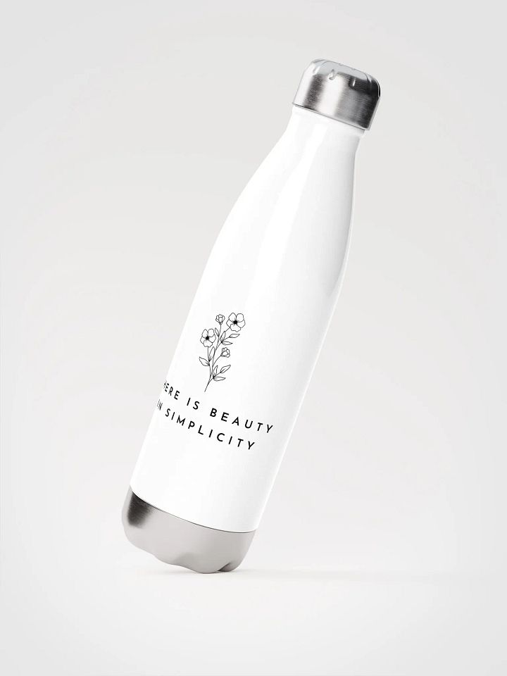 'Beauty in Simplicity' Steel Water Bottle product image (1)