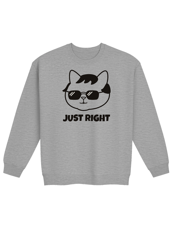 Goromi the Cat in Wig (JUST RIGHT) - Unisex Adult Sweatshirt product image (1)