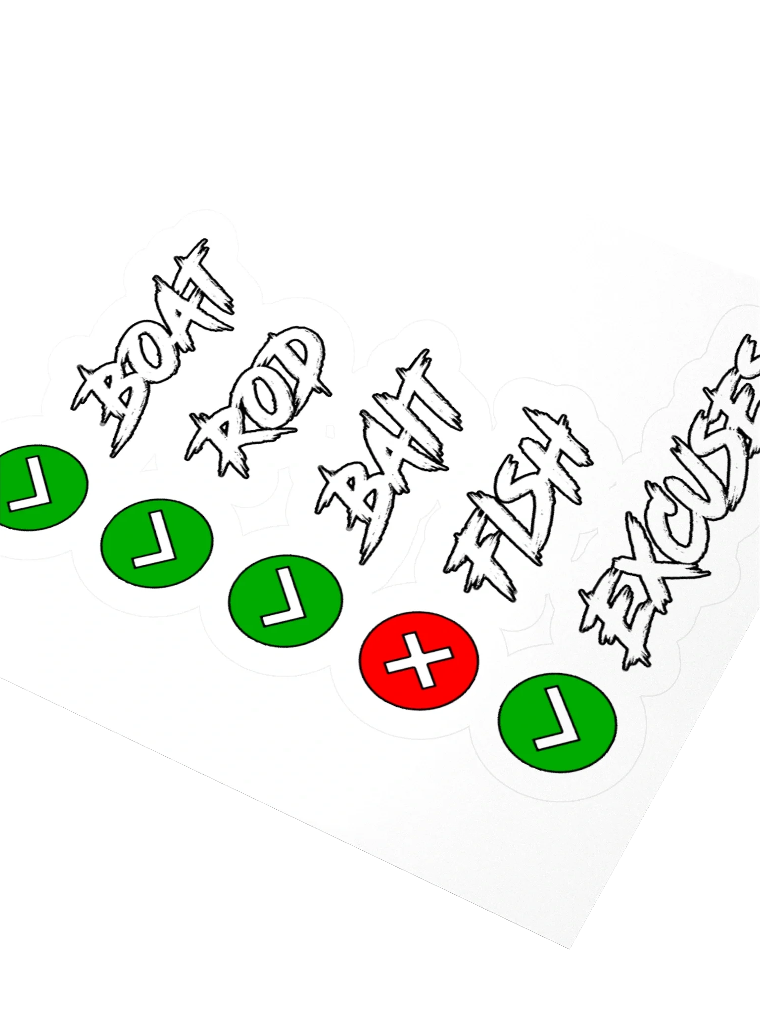 Fishing Checklist Sticker product image (7)