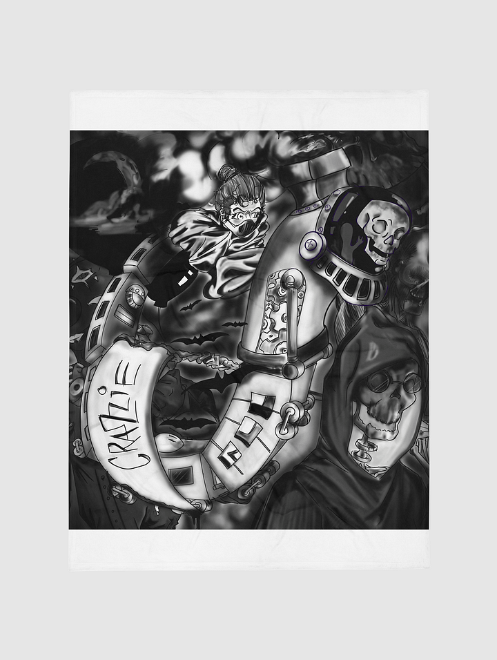 Crazzie Train Dark Edition 1 Throw Blanket product image (1)