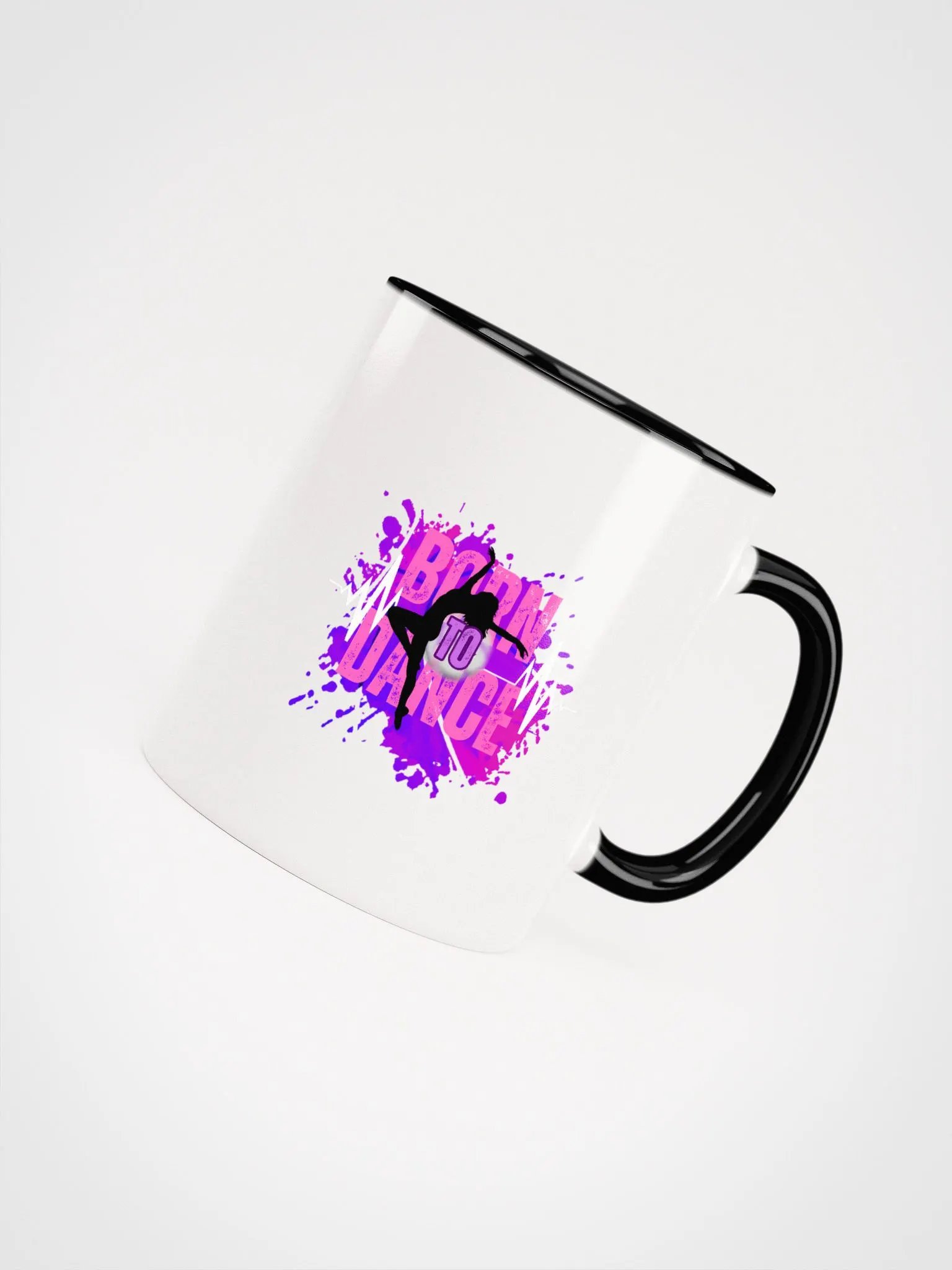CREATE Greatness + Born to Dance Her Silhouette Ceramic Color Handle Mug product image (4)