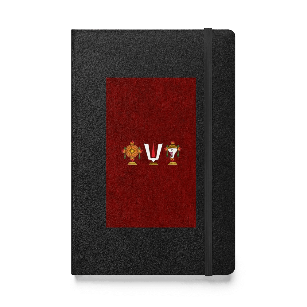 Hardcover Bound Notebook | JournalBook® Customised with Shankh Chakra Tilak product image (1)