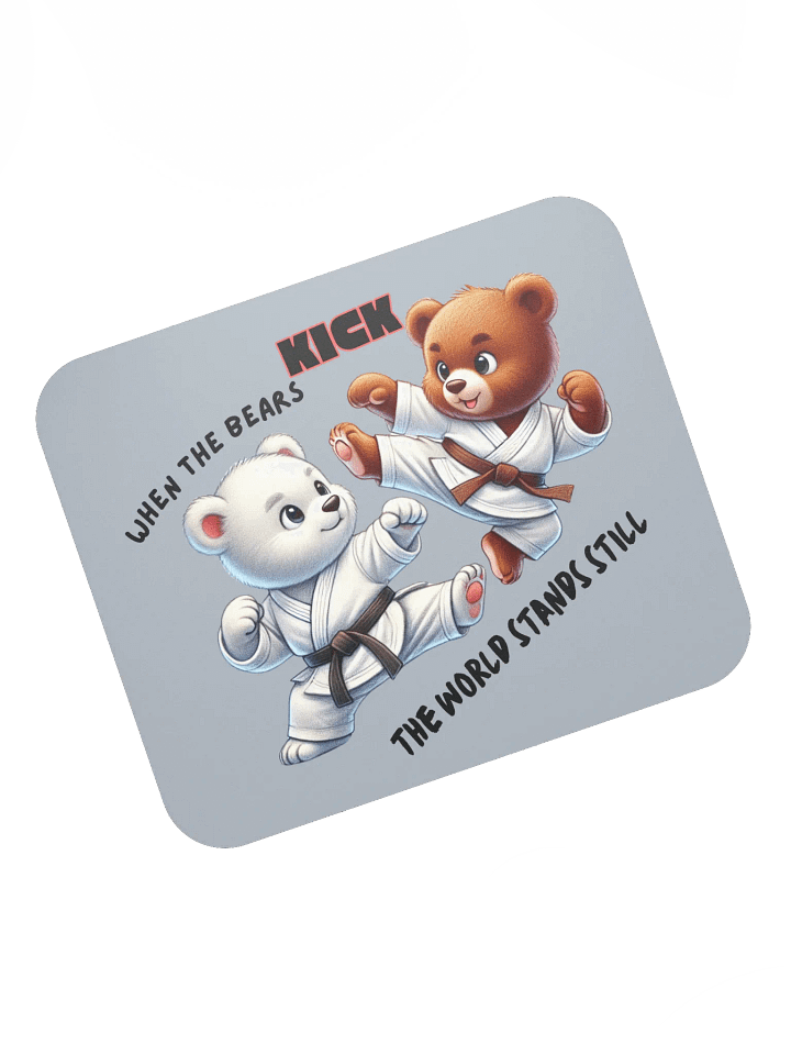 Taekwondo Bears Mouse Pad product image (2)