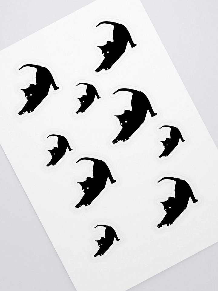 Stretching Cat Sticker Sheet product image (2)