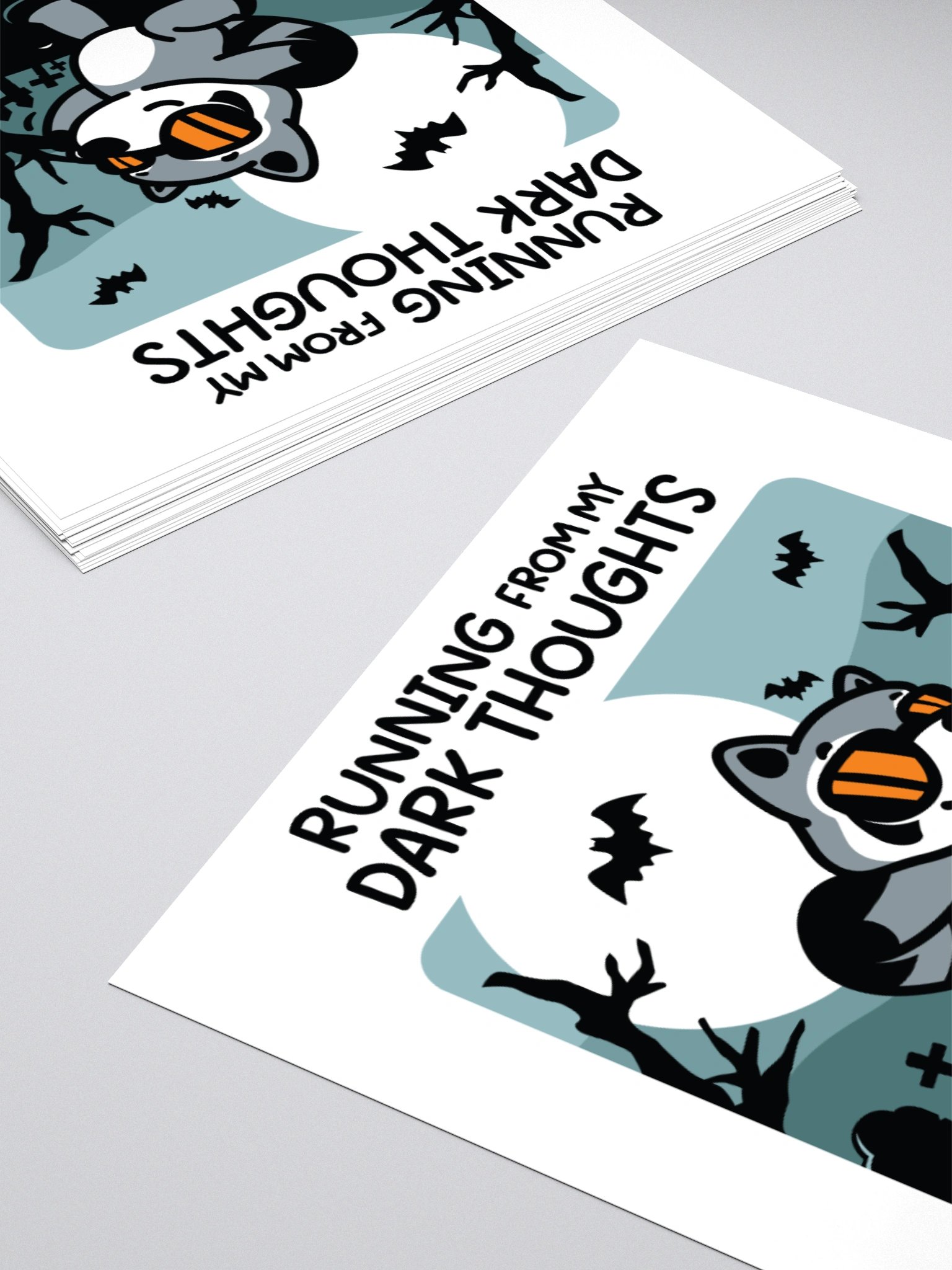 Running From My Dark Thoughts Sticker product image (12)