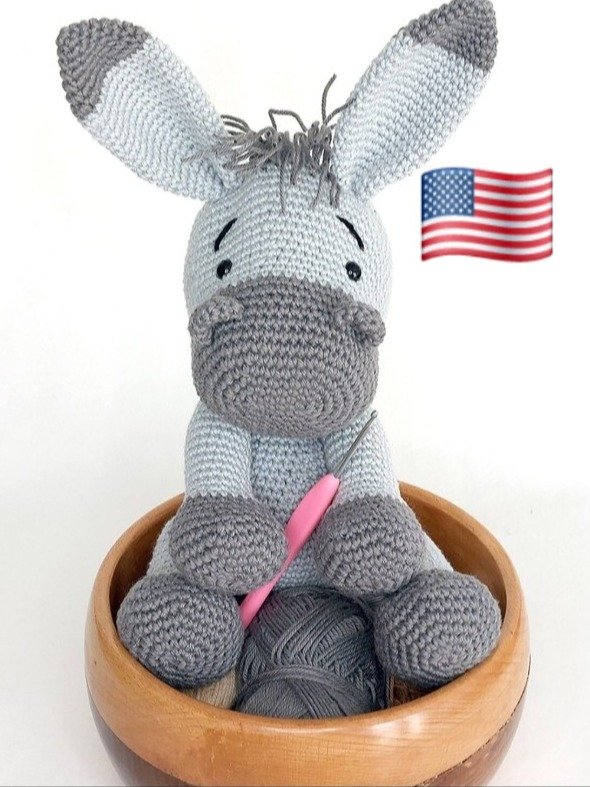 USA Pattern - Amigurumi Crochet Donkey product image (1)