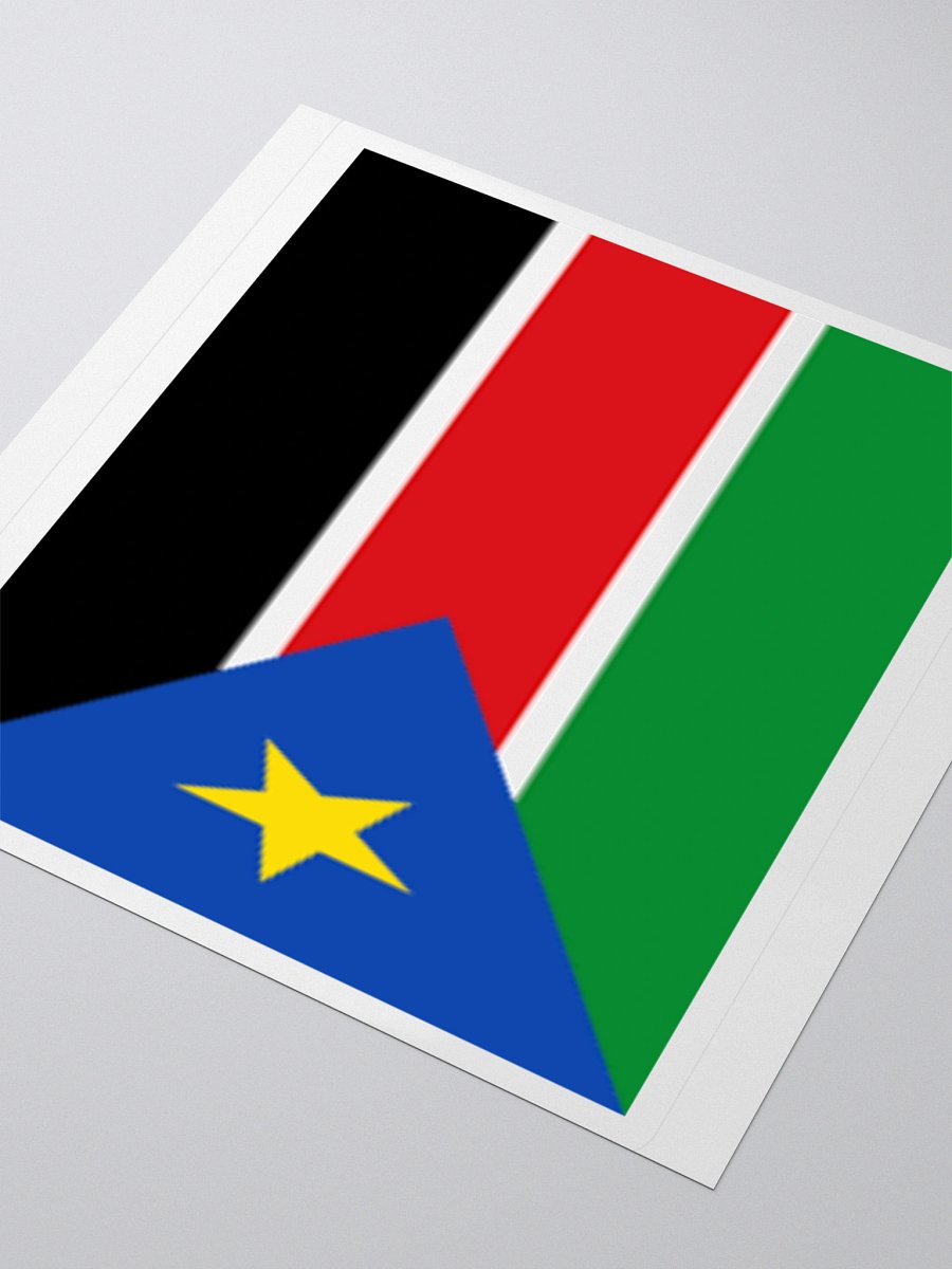 Exclusive South Sudan Flag Kiss-Cut Stickers - High-Quality Vinyl, Multiple Sizes product image (7)