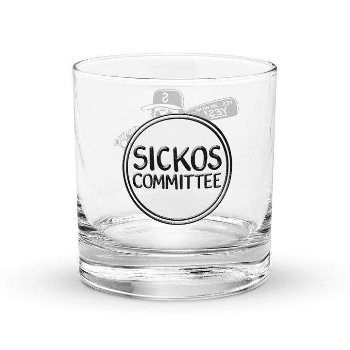 Sickos Baseball Character Rocks Glass product image (2)