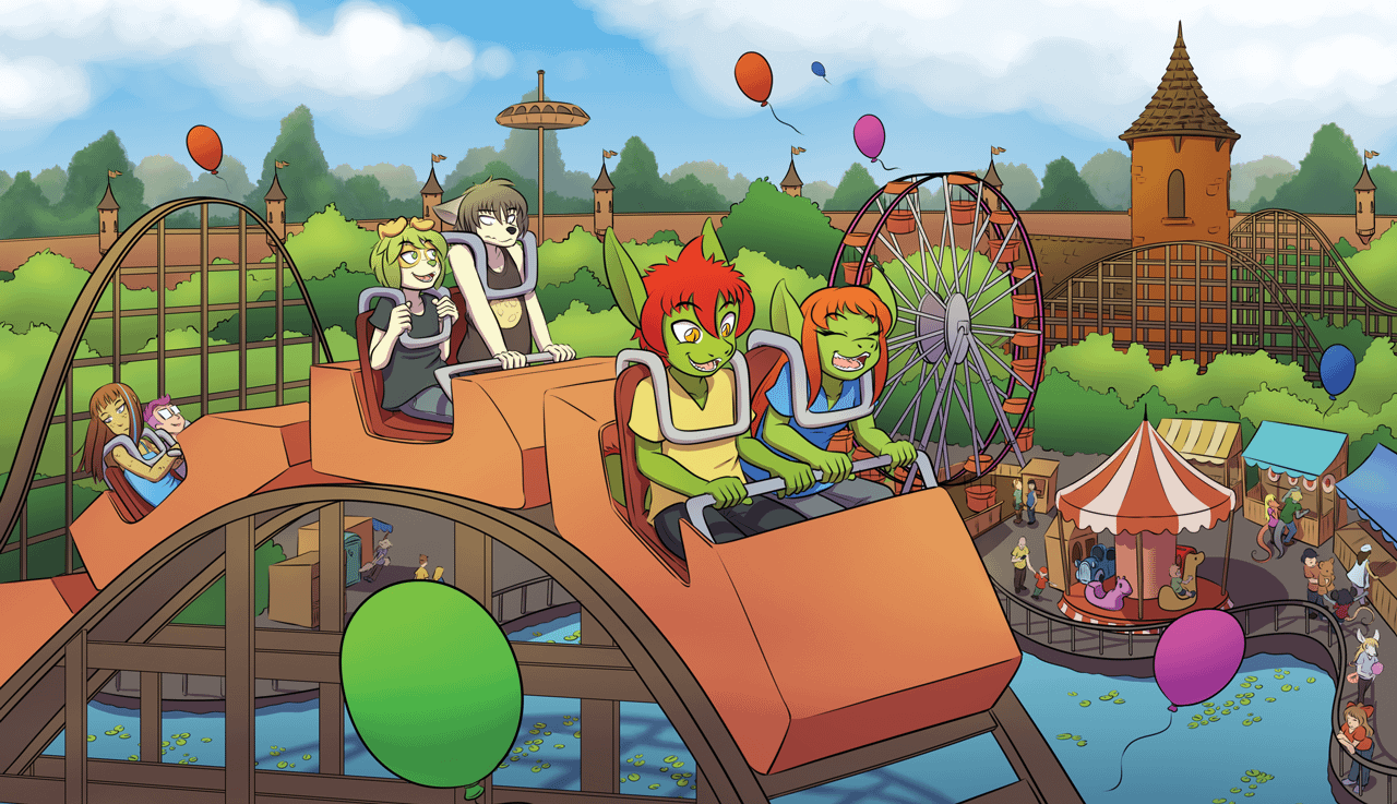 Rollercoaster Print product image (1)