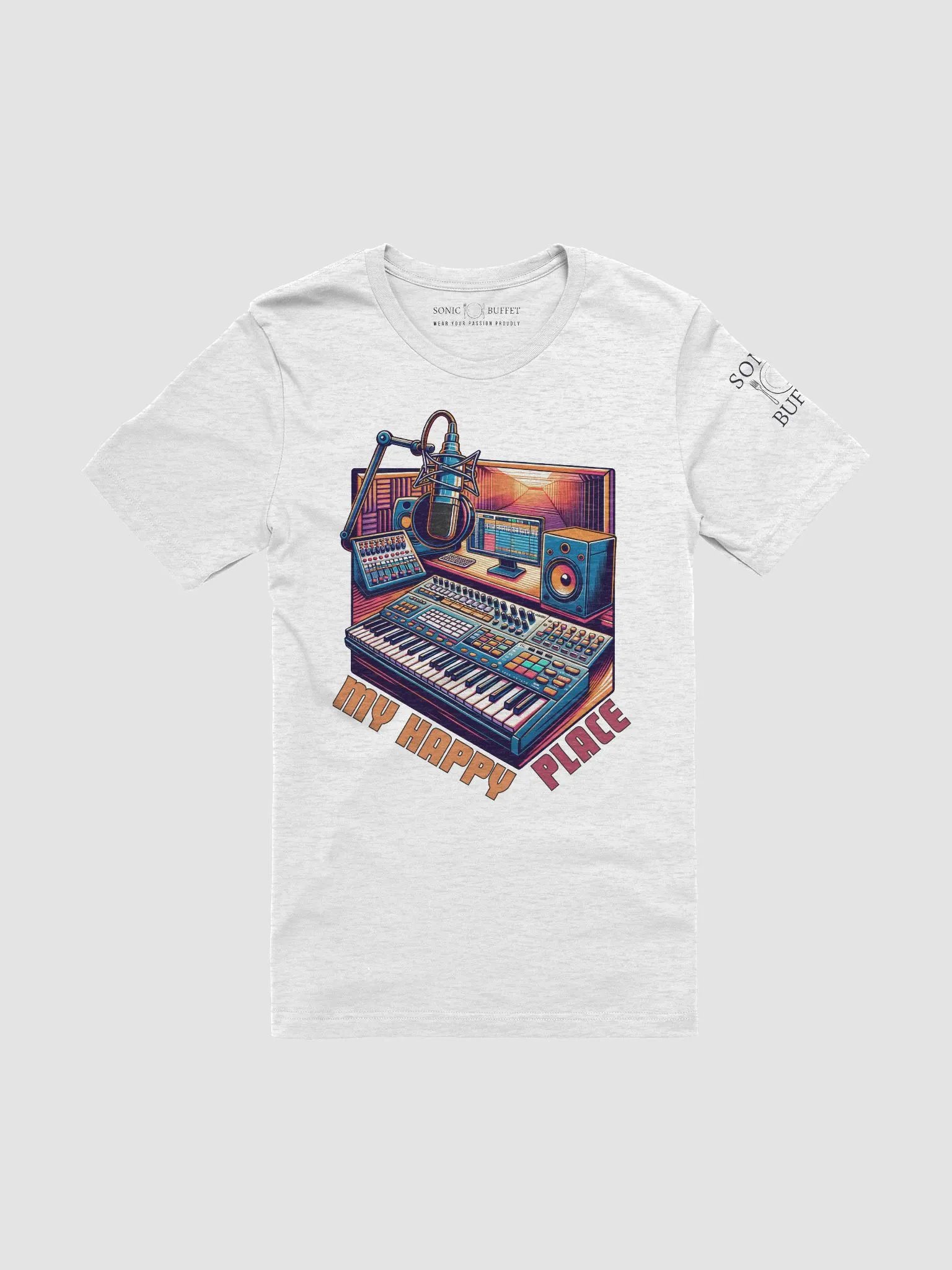 "My Happy Place" T-Shirt (light colors) product image (3)