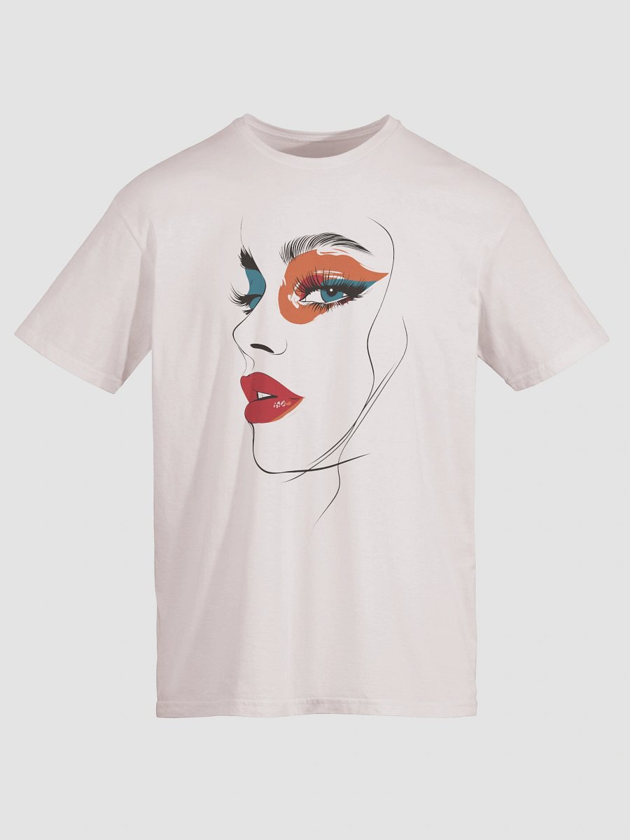 Female Face Line Art T-Shirt – Modern Minimalist Graphic Tee product image (15)