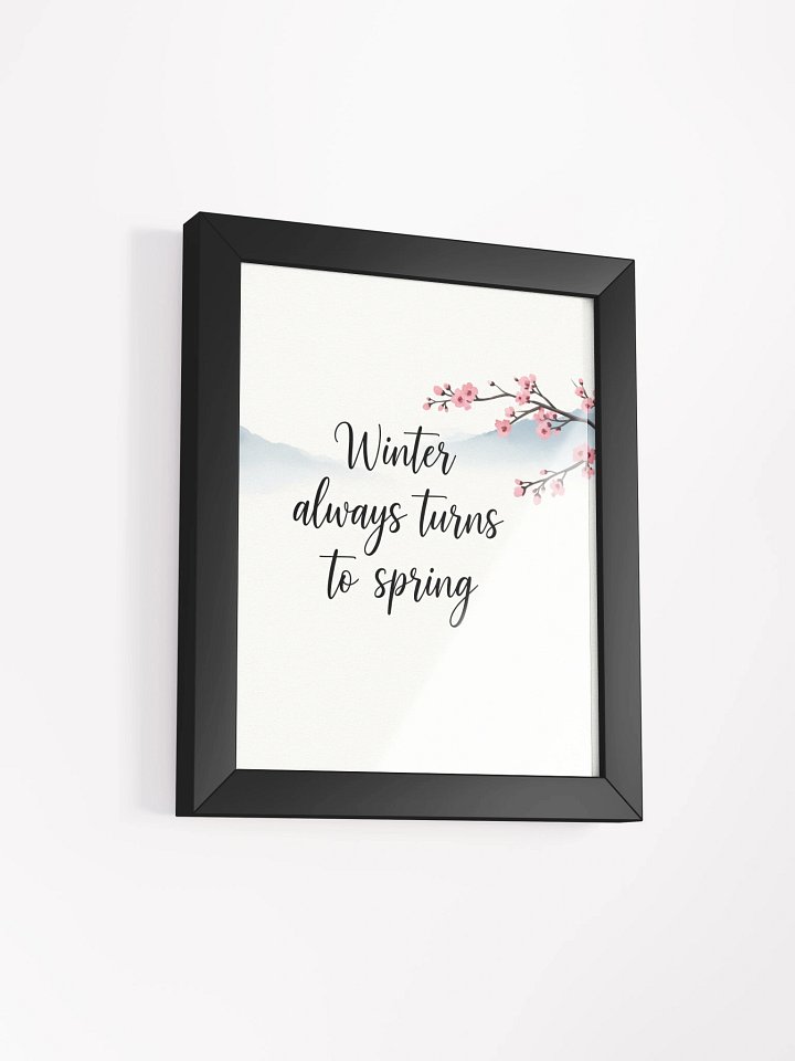 Nichiren Buddhism "Winter Always Turns to Spring" Framed Art product image (41)