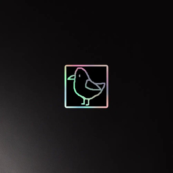 Holographic Finch Sticker product image (2)