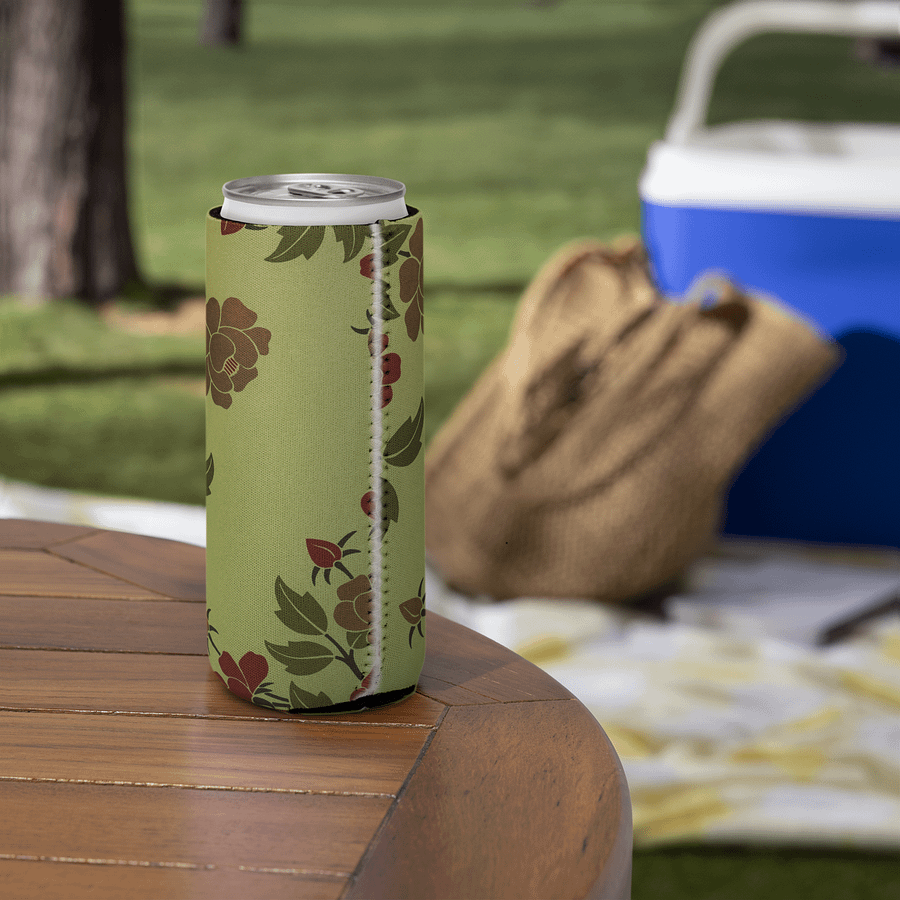 Japanese Floral Can Cooler product image (14)