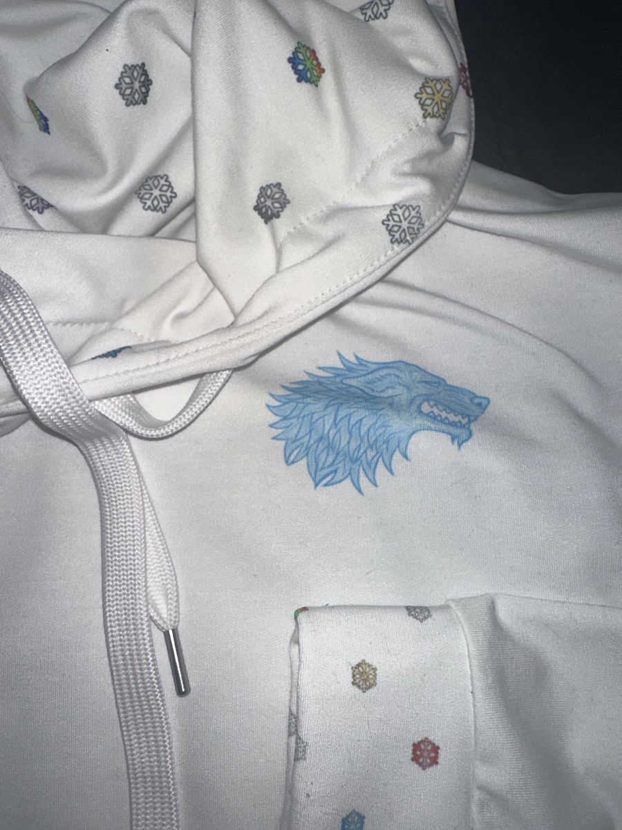 White Winter is Here Hoodie - back product image (3)