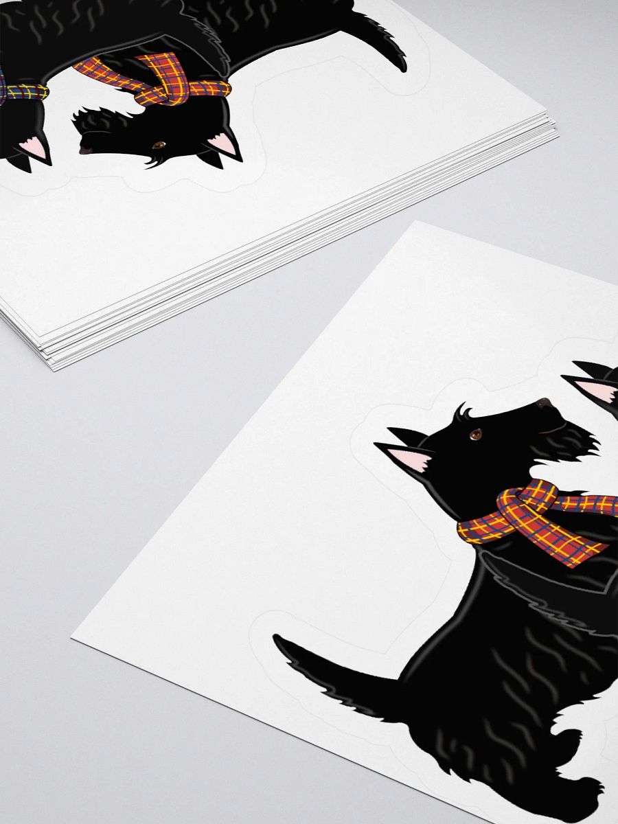 Two Black Scotties Sticker product image (8)